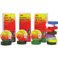 Rubans Super 33+ Scotch, 19 mm (3/4") x 20,1 m (66'), Noir, 7 mils Maritime Industrial Rubber