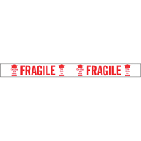 Bilingual Printed Tape – Fragile This Side Up , Red on White Maritime Industrial Rubber