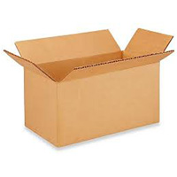 Boîte en carton ondul&eacute;, 9" lo x 4" la x 3" h, ondulations C Maritime Industrial Rubber