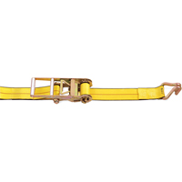Ratchet Straps, Wire Hook, 3" W x 30' L, 5400 lbs. (2450 kg) Working Load Limit Maritime Industrial Rubber