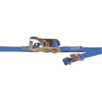 Heavy-Duty Utility Straps, Ratchet, 1" W x 16' L, 835 lbs. (380 kg) WLL Maritime Industrial Rubber