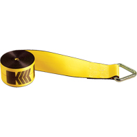 Winch Straps, Delta Ring, 4" W x 30' L, 5400 lbs. (2450 kg) Working Load Limit Maritime Industrial Rubber