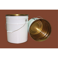 Seau avec couvercle, M&eacute;tal, 20 L Maritime Industrial Rubber
