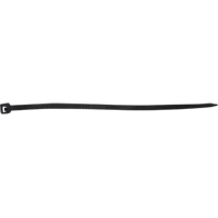 Attaches de c&acirc;bles, Longueur 4", R&eacute;sistance &agrave; la traction 18 lb, Noir Maritime Industrial Rubber