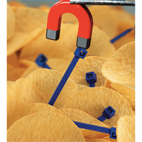 Attaches d&eacute;tectables pour c&acirc;bles, 5-9/10" lo, R&eacute;sistance &agrave; la traction 30 lb Maritime Industrial Rubber