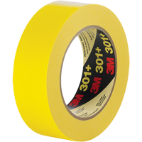 301+ Performance Masking Tape, 12 mm (1/2") x 54.8 m (180'), Yellow Maritime Industrial Rubber