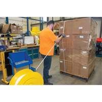 Strapping, Polypropylene, 3/8" W x 12900' L, White, Machine Grade Maritime Industrial Rubber