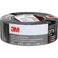 DT8 All-Purpose Duct Tape, 8 mils, Black, 48 mm (2") x 55 m (180') Maritime Industrial Rubber