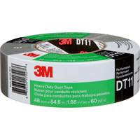DT11 Heavy-Duty Duct Tape, 11 mils, Silver, 48 mm (2") x 55 m (180') Maritime Industrial Rubber
