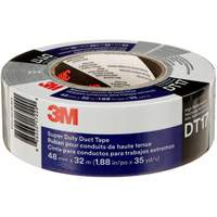 DT17 Super-Duty Duct Tape, 17 mils, Black, 48 mm (2") x 32 m (105') Maritime Industrial Rubber