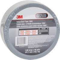 Ruban pour conduit &eacute;conomique 1900, 5,8 mils, Argent, 48 mm (2") x 5,7 m (18,7') Maritime Industrial Rubber