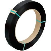 Strapping, Polyester, 5/8" W x 1800' L, Black, Manual Grade Maritime Industrial Rubber