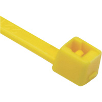 Attaches de c&acirc;bles s&eacute;rie T, Longueur 8", R&eacute;sistance &agrave; la traction 50 lb, Jaune Maritime Industrial Rubber