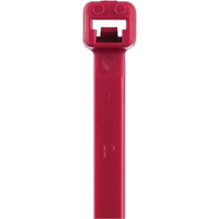 Attaches de c&acirc;bles s&eacute;rie T, Longueur 8", R&eacute;sistance &agrave; la traction 50 lb, Rouge Maritime Industrial Rubber