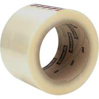 Scotch&reg; Box Sealing Tape 371, Rubber Adhesive, 1.2 mils, 72 mm (2-4/5") x 100 m (328') Maritime Industrial Rubber
