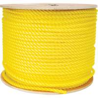 Corde jaune tress&eacute;e 3/8", Polypropyl&egrave;ne, 630' Maritime Industrial Rubber