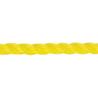 Corde jaune tress&eacute;e 3/8", Polypropyl&egrave;ne, 630' Maritime Industrial Rubber