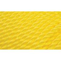 Corde jaune tress&eacute;e 3/8", Polypropyl&egrave;ne, 630' Maritime Industrial Rubber