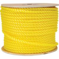 Corde jaune tress&eacute;e 1/2", Polypropyl&egrave;ne, 335' Maritime Industrial Rubber