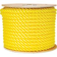 Corde jaune tress&eacute;e 5/8", Polypropyl&egrave;ne, 200' Maritime Industrial Rubber