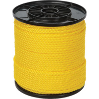 Corde torsad&eacute;e jaune &agrave; trois brins 1/4", Polypropyl&egrave;ne, 550' Maritime Industrial Rubber