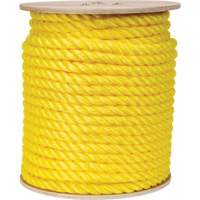 Corde jaune tress&eacute;e, Polypropyl&egrave;ne, 300' Maritime Industrial Rubber
