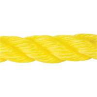 Corde jaune tress&eacute;e, Polypropyl&egrave;ne, 300' Maritime Industrial Rubber