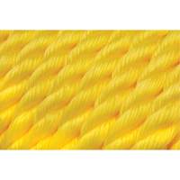 Corde jaune tress&eacute;e, Polypropyl&egrave;ne, 300' Maritime Industrial Rubber