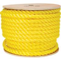 Corde jaune tress&eacute;e, Polypropyl&egrave;ne, 144' Maritime Industrial Rubber