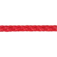 Corde rouge tress&eacute;e, Polypropyl&egrave;ne, 500' Maritime Industrial Rubber