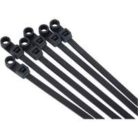 Attache-c&acirc;ble &agrave; visser, Longueur 8", R&eacute;sistance &agrave; la traction 50 lb, Noir Maritime Industrial Rubber