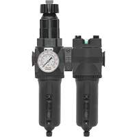 Manual Drain Filter, Regulator & Coalescing Filter with Metal Bowl Modulair 400, 1/4" NPT, 200 psi, 9.1 fl. oz. Capacity Maritime Industrial Rubber