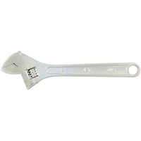 AW-12 Adjustable Wrench, 12" L, 1-1/2" Max Width, Chrome Maritime Industrial Rubber