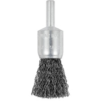 E050-12 Shaft Mounted Crimped End Brush, 1/2", 0.012" Fill, 1/4" Shank Maritime Industrial Rubber