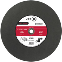 Meules &agrave; tronçonner POWER ABRASIVE, 12" x 1/8", Arbre de 20 mm, Type 1, 6370 Tr/min Maritime Industrial Rubber