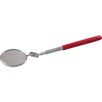Inspection Mirror, Circular, 2-1/4" L x 2-1/4" W, Telescopic Maritime Industrial Rubber