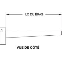 Colonne en porte-&agrave;-faux, Double, 4" la x 10' h Maritime Industrial Rubber
