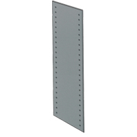 Slotted Angle End Panel, 84" H, 18" D, Galvanized Steel Maritime Industrial Rubber