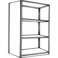Interlok Shelving Unit, Steel, Boltless, 800 lbs. Capacity, 36" W x 76" H x 24" D Maritime Industrial Rubber