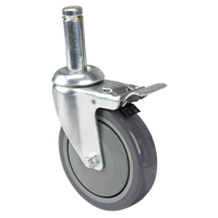Caster for Chromate Wire Shelving Maritime Industrial Rubber