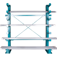 Cantilever Bar-Stock Racking - Light-Duty, Single Sided, 12" Arm, 75" H Maritime Industrial Rubber