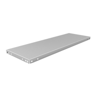 Slotted Angle Shelf, Galvanized Steel, 48" W x 12" D Maritime Industrial Rubber