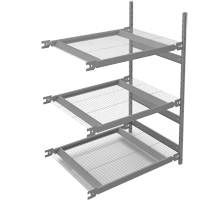 Wide Span Storage Shelving, Steel, Boltless, 1340 lbs. Capacity, 42" W x 60" H x 32" D Maritime Industrial Rubber