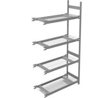 Wide Span Storage Shelving, Steel, Boltless, 1340 lbs. Capacity, 42" W x 84" H x 18" D Maritime Industrial Rubber