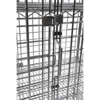 Security Cart, Chrome Plated, 48" x 69" x 24", 500 lbs. Capacity Maritime Industrial Rubber