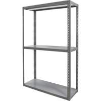 &eacute;tag&egrave;re robuste, Acier, Boulonn&eacute;, Capacit&eacute; 3000 lb, 36" la x 72" h x 18" p Maritime Industrial Rubber