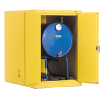 Drum Safety Cabinets, 400 lbs. Cap., Yellow Maritime Industrial Rubber