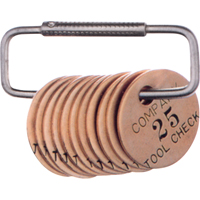 Anneaux fendus pour &eacute;tiquettes, 3", Acier Maritime Industrial Rubber