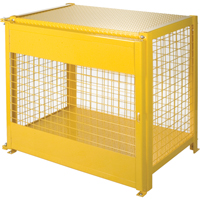 Armoires pour cylindres &agrave; gaz, nbre de bouteilles: 6, 44" , 30" , 37" , Jaune Maritime Industrial Rubber