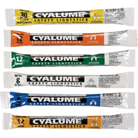 B&acirc;tons de s&eacute;curit&eacute; luminescents Cyalume 6", Vert, Dur&eacute;e 12 h Maritime Industrial Rubber